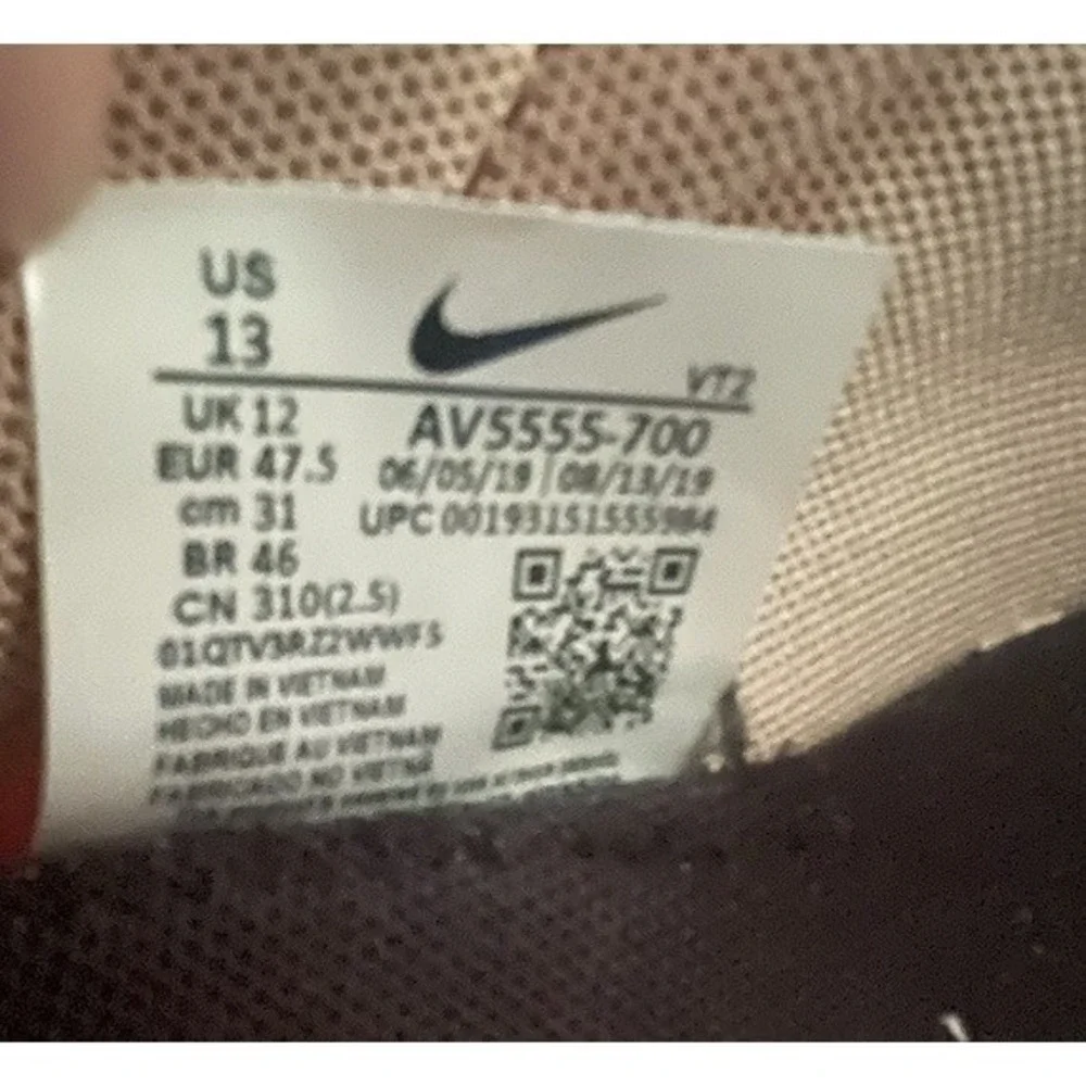 RARE🔥 Size 13 - Nike React Ianga ACG TheIoth Club Gold Electric AV5555-700